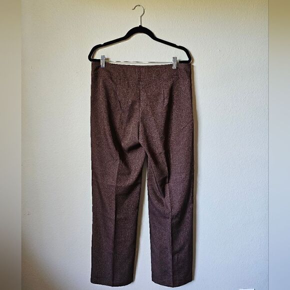 Vintage Y2K La Belle Brown And Gold Sparkle Pants Size 13 - Picture 2 of 7